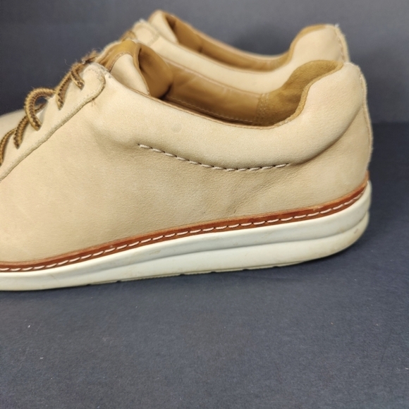 Clarks Leather Unstructured Sneakers Comfort Walking Stylish Women Shoes Size 10 - Picture 6 of 11